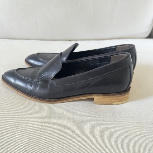 EVERLANE Black Leather Loafer Shoes MADE IN ITALY - Picture 5 of 8